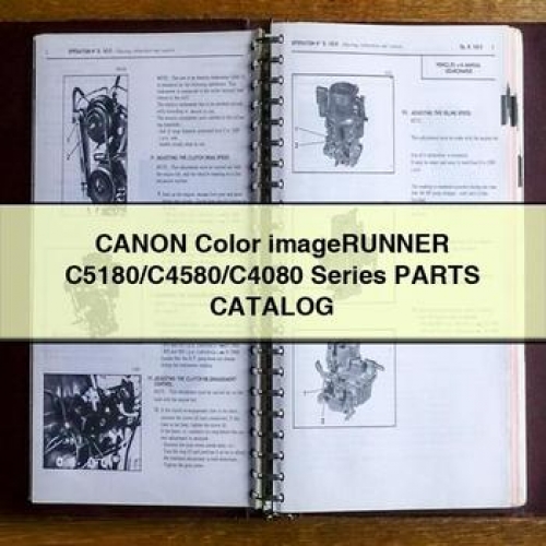 Canon Color Imagerunner C5180/c4580/c4080 Series Parts Catalog PDF