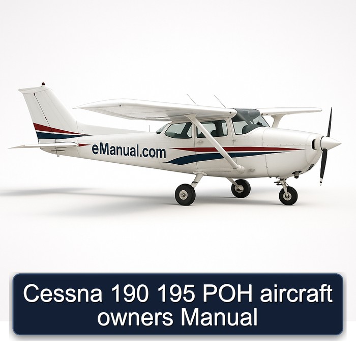 Cessna 190 195 POH Aircraft Owners Owner's Manual PDF