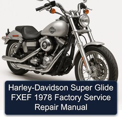 1978 Harley Davidson Super Glide Harley-davidson Fxef Service Repair Workshop Manual PDF