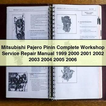 1999-2006 Mitsubishi Pajero Pinin Service Repair Workshop Manual PDF