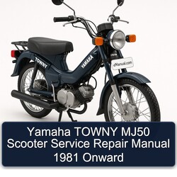 1981 Yamaha Towny MJ50 Scooter Onward Service Repair Workshop Manual PDF