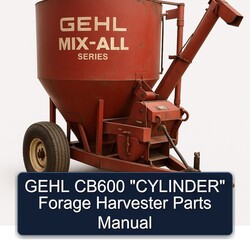 Gehl CB600 "cylinder" Forage Harvester Parts Catalog PDF
