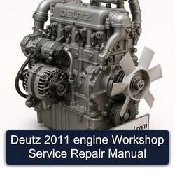 2011 Deutz Engine Service Repair Workshop Manual PDF