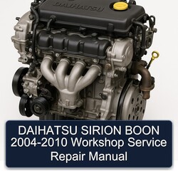 2004-2010 Daihatsu K3 Sirion Boon Service Repair Workshop Manual PDF