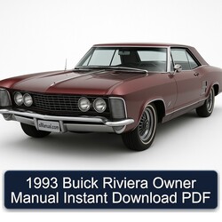 1993 Buick Riviera Owner Owner's Manual PDF