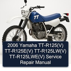 2006 Yamaha TT-R125(V) TT-R125E(V) TT-R125LW(V) TT-R125LWE(V) Manual de servicio y reparación 