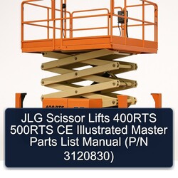 JLG Scissor Lifts 400RTS 500RTS CE Illustrated Master (p/n 3120830) Parts Catalog PDF