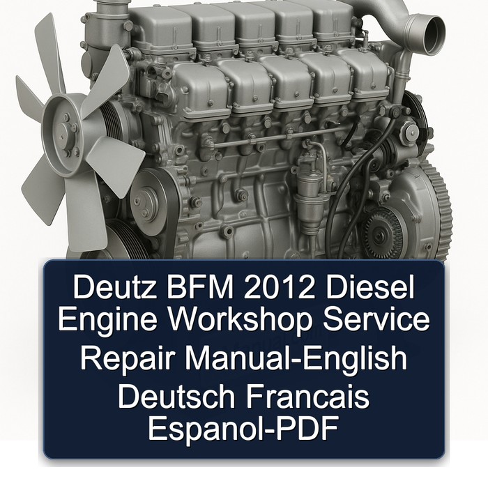 2012 Deutz BFM Diesel Engine -english Deutsch Francais Espanol Service Repair Workshop Manual PDF