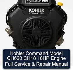 Kohler Command CH620 CH18 18 PS Motor: Wartung & Reparaturanleitung