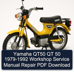 1979-1992 Yamaha QT50 MA50 QT 50 Service Repair Workshop Manual PDF