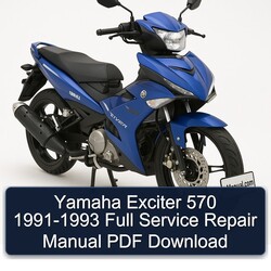 1991-1993 Yamaha Exciter 570 Service Repair Workshop Manual PDF