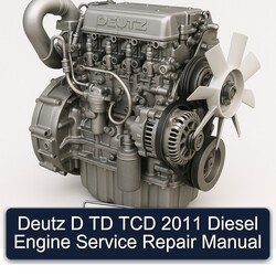 2011 Deutz D TD TCD Diesel Engine Service Repair Workshop Manual PDF
