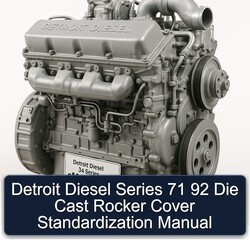Detroit Diesel 92 Series 71 Die Cast Rocker Cover Standardization Service Repair Workshop Manual PDF