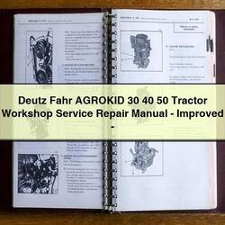 Deutz Fahr Agrokid 30 40 50 Tractor -improved Service Repair Workshop Manual PDF
