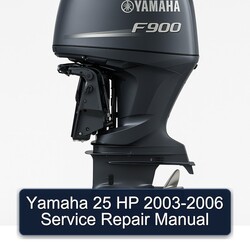 2003-2006 Yamaha 25 HP Service Repair Workshop Manual PDF