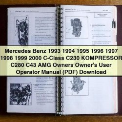 1993-2000 Mercedes Benz - C-CLASS C230 Kompressor C280 C43 AMG Owner's Manual PDF