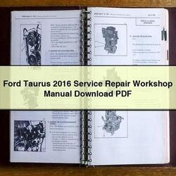 2016 Ford Taurus Service Repair Workshop Manual PDF