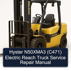 Hyster N50XMA3 (C471) Electric Reach Truck Manual de servicio y reparación 