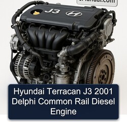Hyundai Terracan J3 2001 Delphi Common Rail Diesel Engine