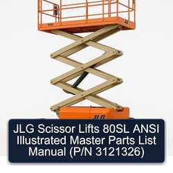 JLG Scissor Lifts 80SL Ansi Illustrated Master (p/n 3121326) Parts Catalog PDF
