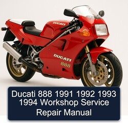1991-1994 Ducati 888 Service Repair Workshop Manual PDF