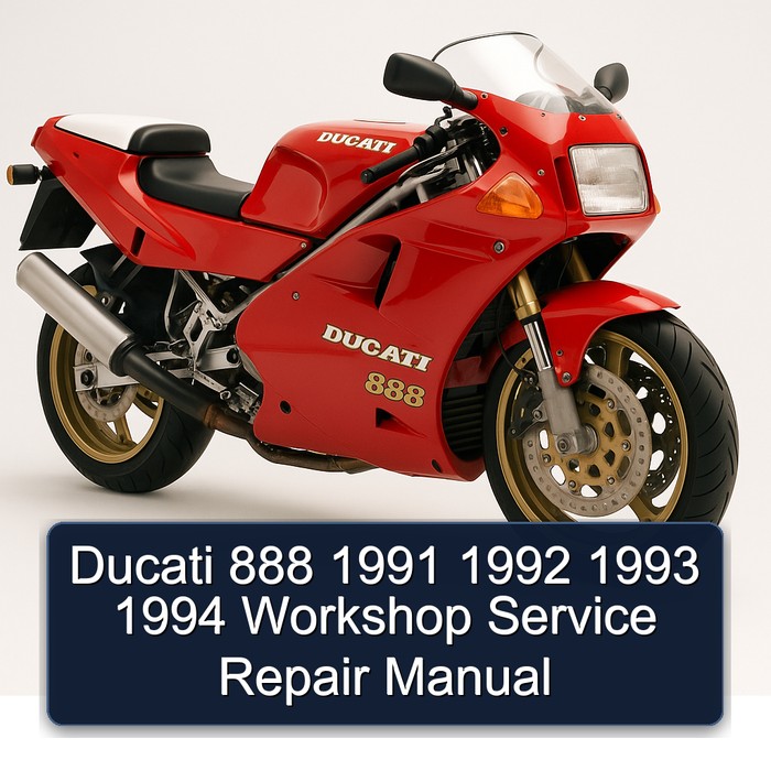 1991-1994 Ducati 888 Service Repair Workshop Manual PDF