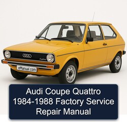 1984-1988 Audi Quattro Coupe Service Repair Workshop Manual PDF