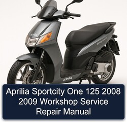 2008-2009 Aprilia Sportcity One 125 Service Repair Workshop Manual PDF