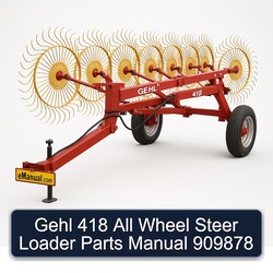 Gehl 418 All Wheel Steer Loader Parts 909878 Catalog PDF