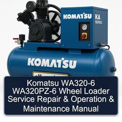 Komatsu WA320-6 Wa320pz-6 Wheel Loader Operation Service Repair Workshop Manual PDF