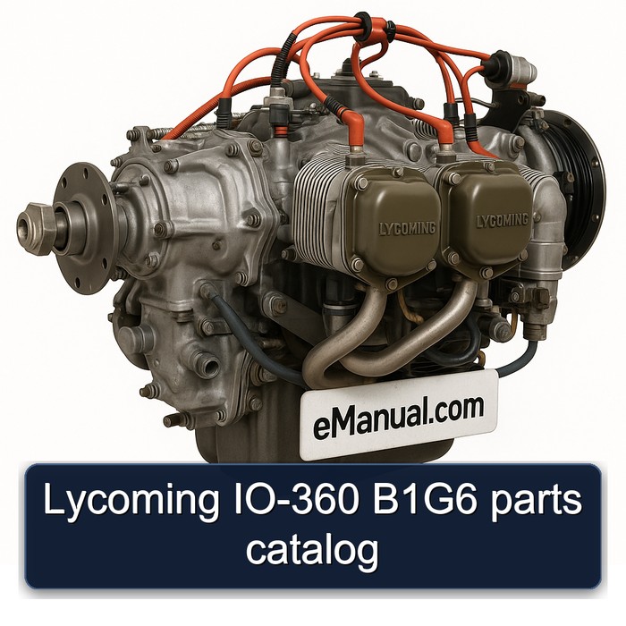 Lycoming O 360 Series IO-360 B1g6 Parts Catalog PDF