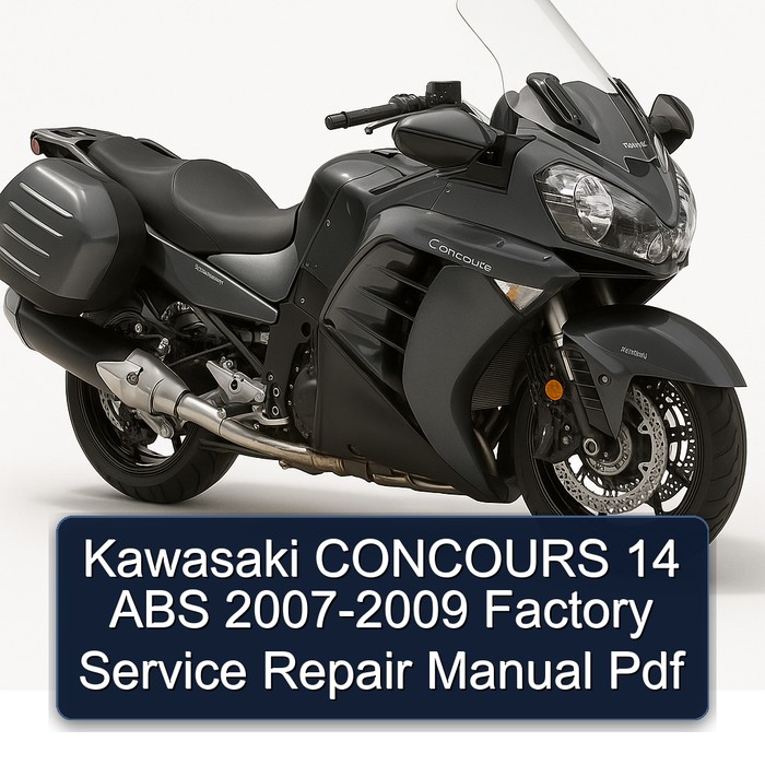 2007-2009 Kawasaki Concours Models 14 ABS Service Repair Workshop Manual PDF