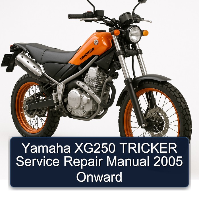 2005 Yamaha XG250 Tricker Onward Service Repair Workshop Manual PDF