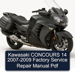 2007-2009 Kawasaki Concours Models 14 Service Repair Workshop Manual PDF