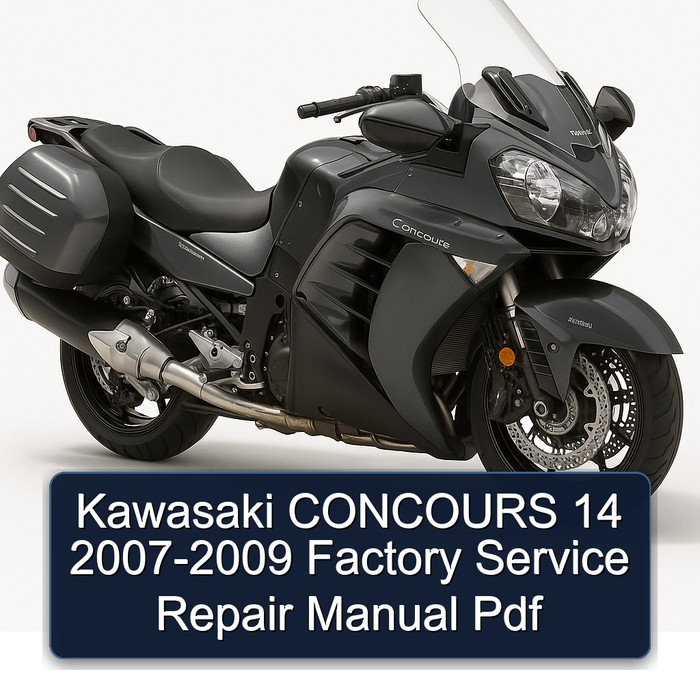 2007-2009 Kawasaki Concours Models 14 Service Repair Workshop Manual PDF