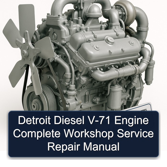 Detroit Diesel 71 Series V-71 Engine Service Repair Workshop Manual PDF