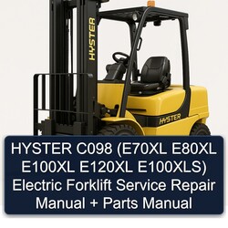 Hyster C098 (e70xl E80XL E100XL E120XL E100xls) Electric Forklift E70XL E100XLS Parts Catalog PDF