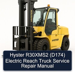 Hyster R30xms2 (D174) Electric Reach Truck Service Repair Workshop Manual PDF