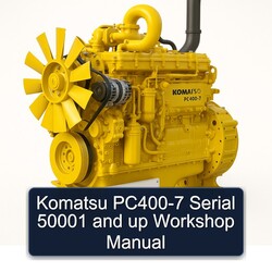 Komatsu PC400-7 Serial 50001 Up Service Repair Workshop Manual PDF