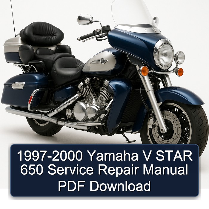 1997-2000 Yamaha V Series Star 650 Service Repair Workshop Manual PDF
