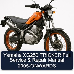 2005 Yamaha XG250 Tricker Onwards Service Repair Workshop Manual PDF