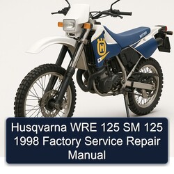 1998 Husqvarna WRE Models 125 SM Service Repair Workshop Manual PDF