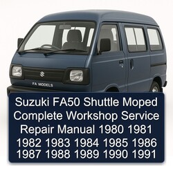 1980-1991 Garelli Moped Suzuki FA50 Shuttle Service Repair Workshop Manual PDF