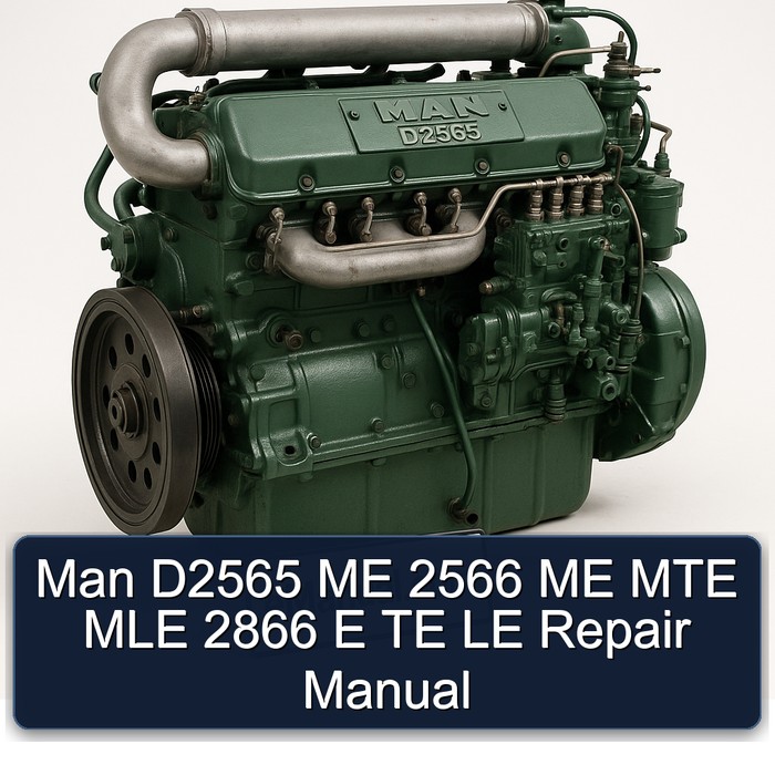 MAN D2565 ME 2566 MTE MLE 2866 E TE LE Service Repair Workshop Manual PDF