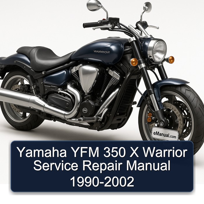 1990-2002 Yamaha Warrior YFM 350 X Service Repair Workshop Manual PDF
