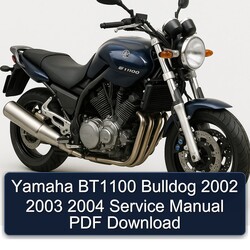 2002-2004 Yamaha BT1100 Bulldog Service Repair Workshop Manual PDF