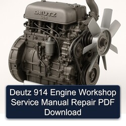 Deutz 914 Engine Service Repair Workshop Manual PDF