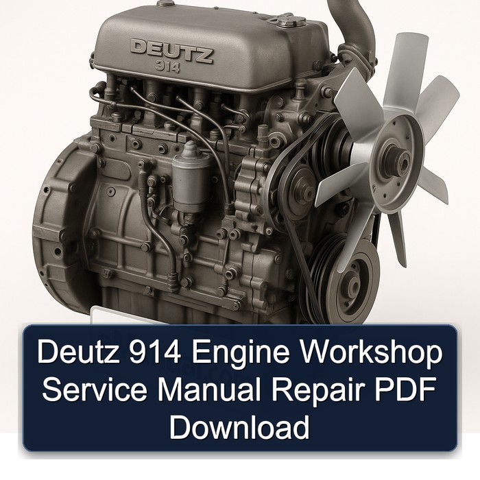 Deutz 914 Engine Service Repair Workshop Manual PDF