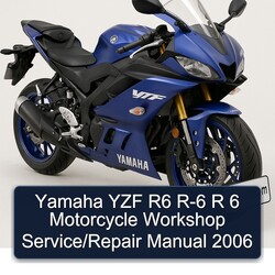 2006 Yamaha YZF Models R6 R-6 R 6 Motorcycle Service Repair Workshop Manual PDF