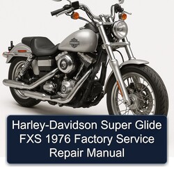 1976 Harley Davidson Super Glide Harley-davidson FXS Service Repair Workshop Manual PDF